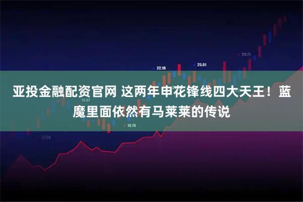 亚投金融配资官网 这两年申花锋线四大天王！蓝魔里面依然有马莱莱的传说